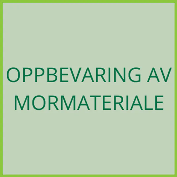 Hovedbilde Oppbevaring av mormateriale